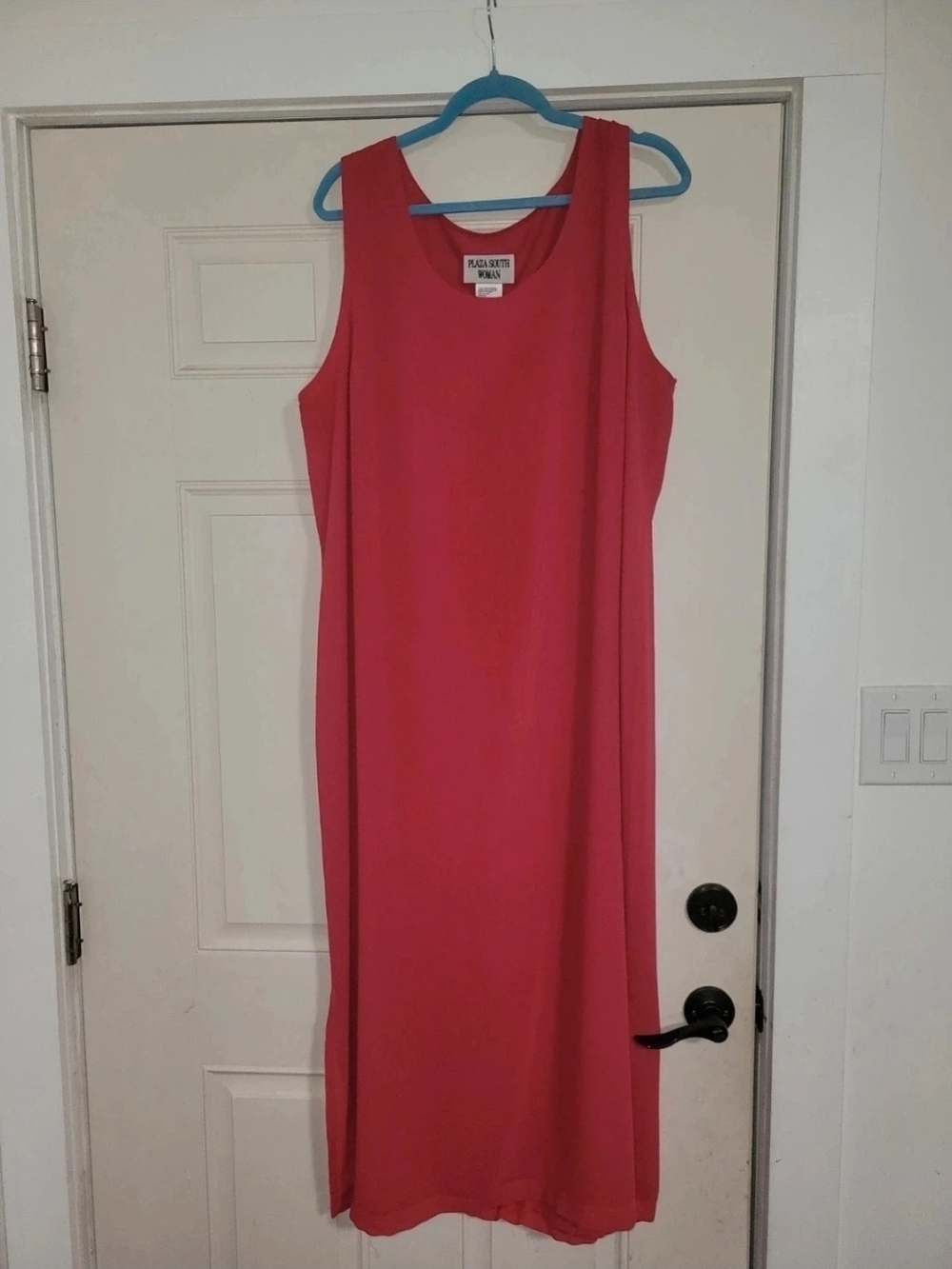Sleeveless Pink Shift Dress by Plaza South